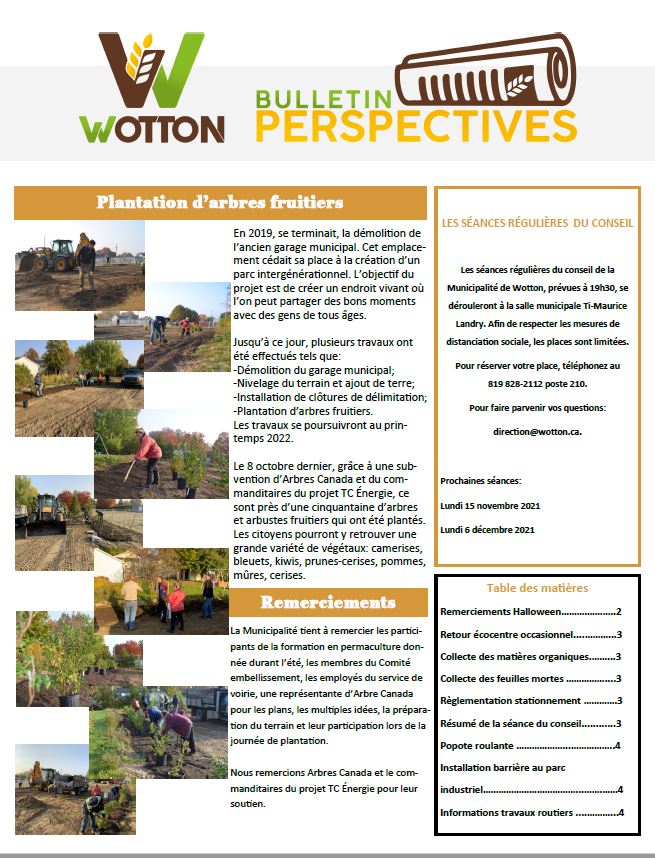 You are currently viewing Bulletin Perspectives octobre 2021