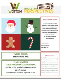 Bulletin Perspectives décembre 2021