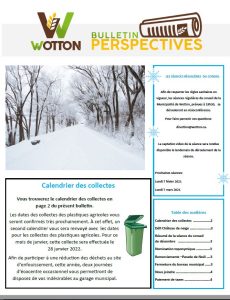 Bulletin Perspectives janvier 2022