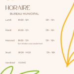 Nouvel horaire BUREAU MUNICIPAL