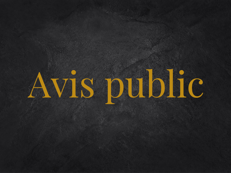 You are currently viewing Avis public assemblé de consultation 23 mars 2023 a 19H30 a la salle du conseil