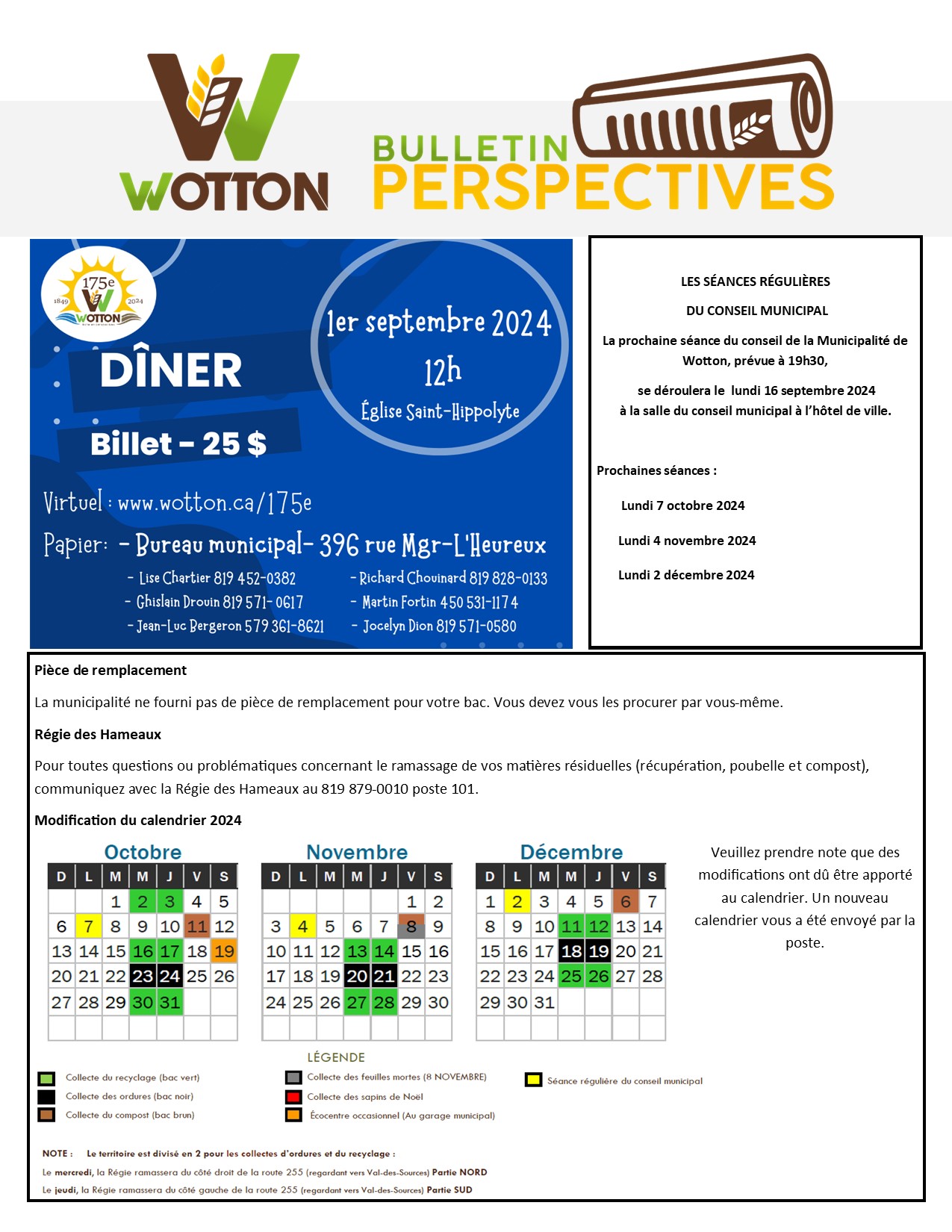 Lire la suite à propos de l’article Bulletin Perspective Août 2024