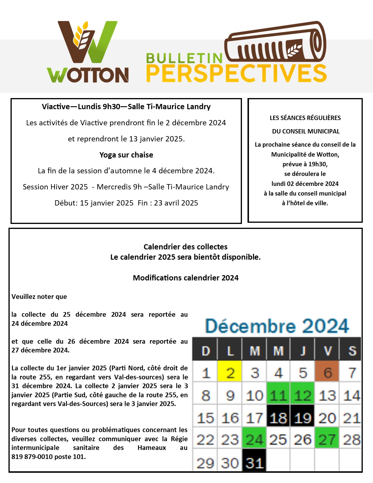 Lire la suite à propos de l’article Bulletin perspective Novembre 2024