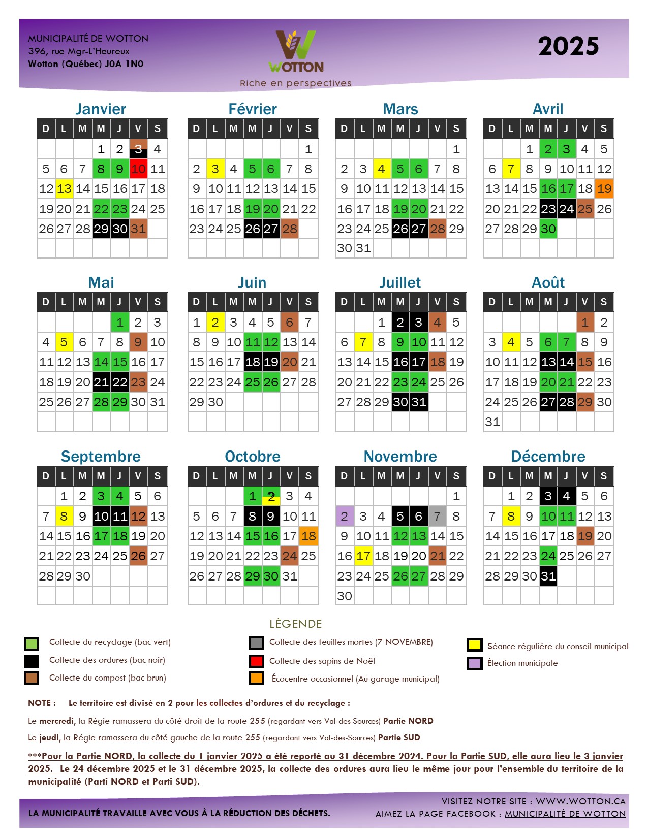 Lire la suite à propos de l’article Calendrier 2025