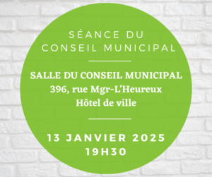 Lire la suite à propos de l’article Séance du conseil municipal 13 janvier 2025