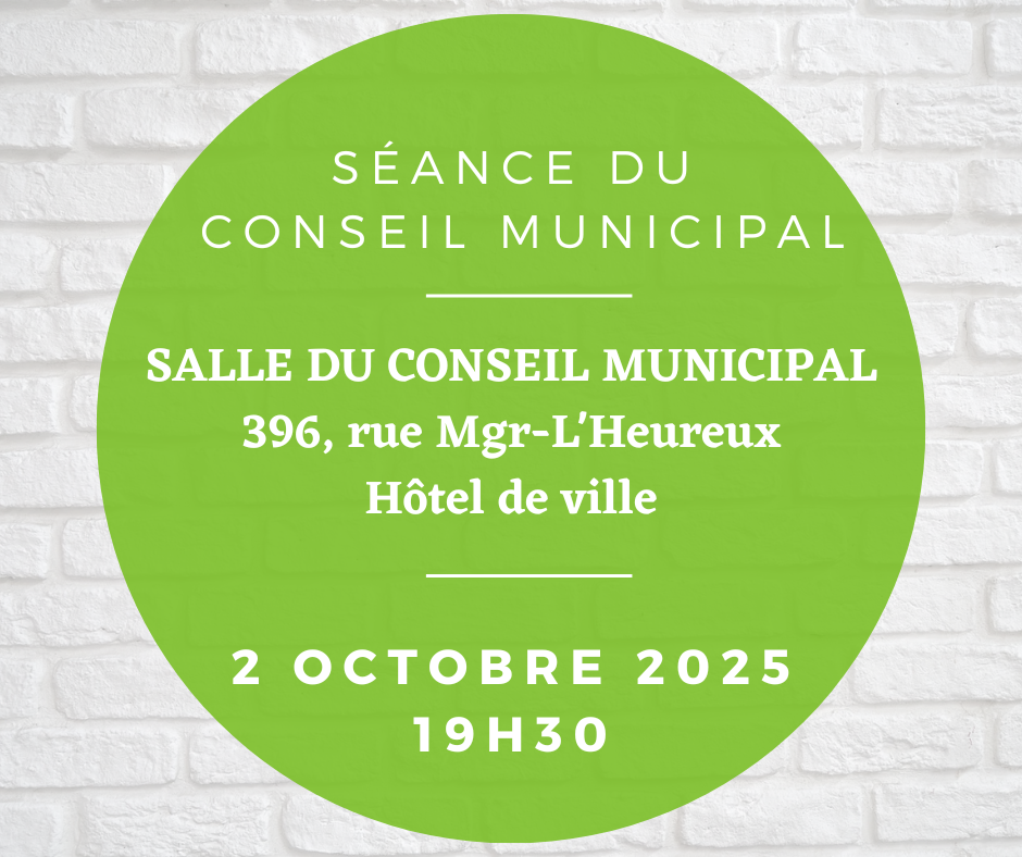 Lire la suite à propos de l’article Séance du conseil municipal 2 octobre 2025