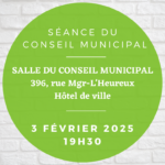 Séance du conseil municipal 3 février 2025