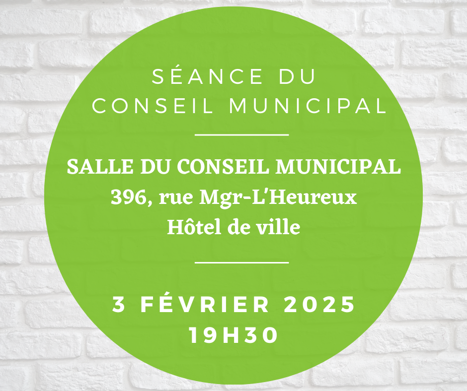 Lire la suite à propos de l’article Séance du conseil municipal 3 février 2025