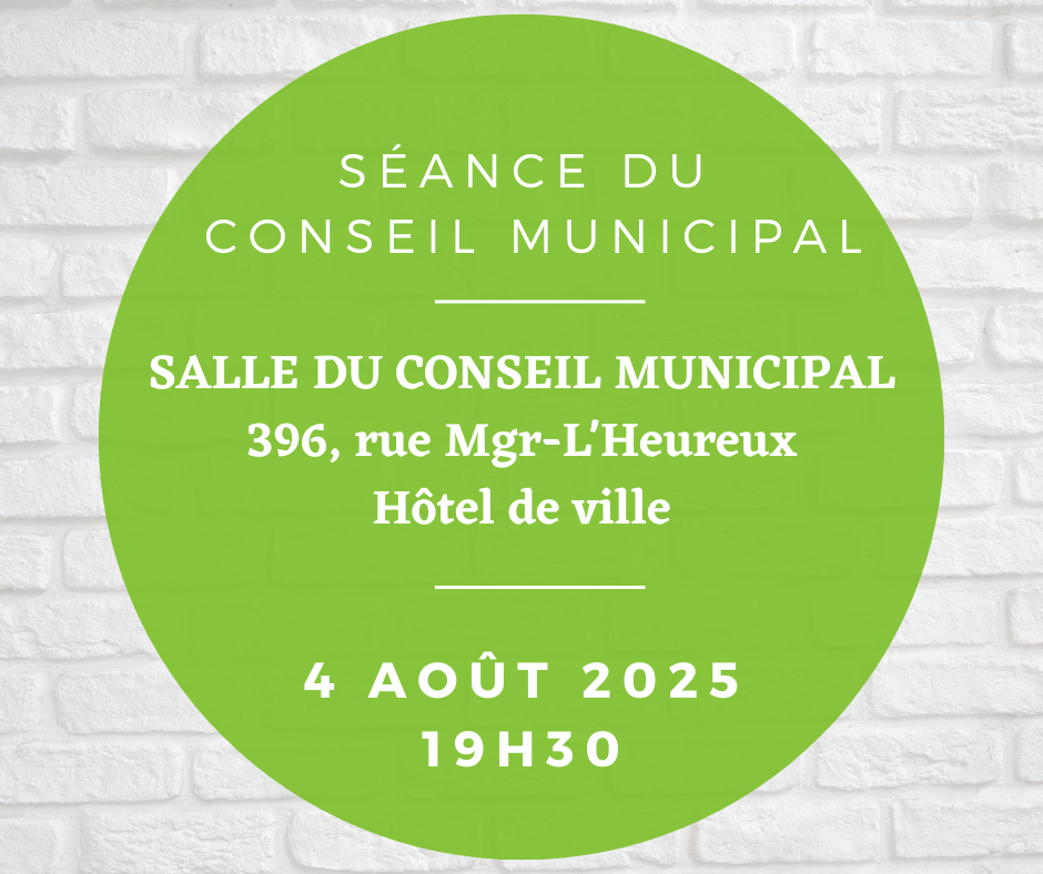 Lire la suite à propos de l’article Séance du conseil municipal 4 août 2025
