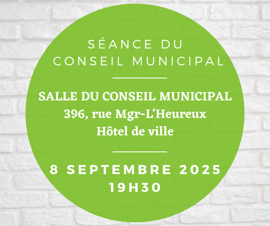 Lire la suite à propos de l’article Séance du conseil municipal 8 septembre 2025