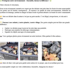 Lire la suite à propos de l’article Protégeons notre environnement-Ensemble, faisons la différence!