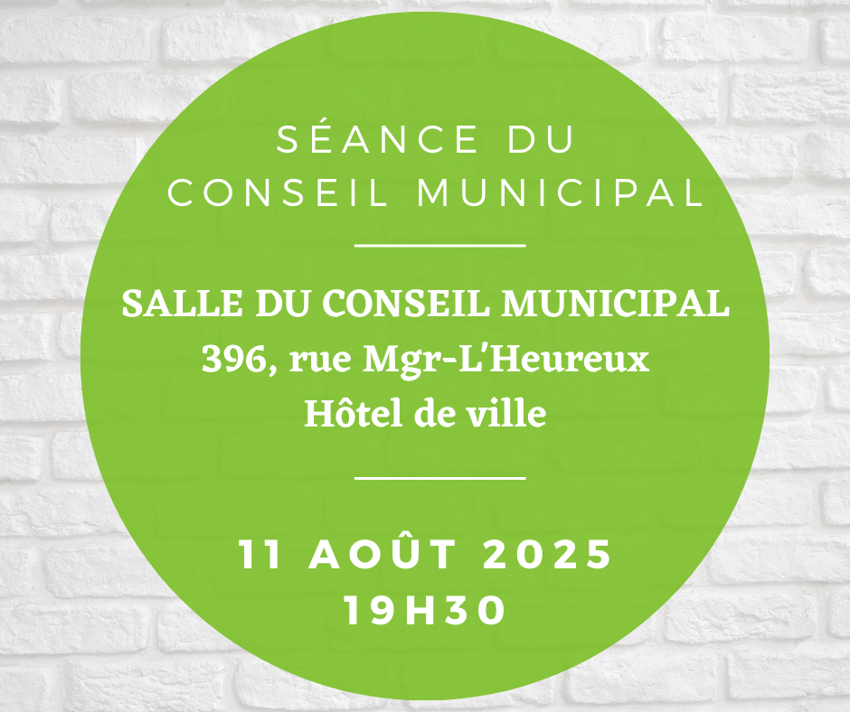 Lire la suite à propos de l’article Séance du conseil municipal 11 août 2025