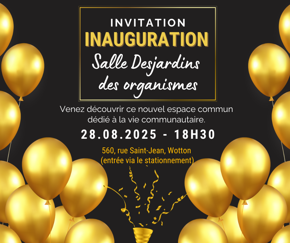 Lire la suite à propos de l’article Inauguration Salle Desjardins des organismes