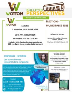 Lire la suite à propos de l’article Bulletin Perspective – Octobre 2025