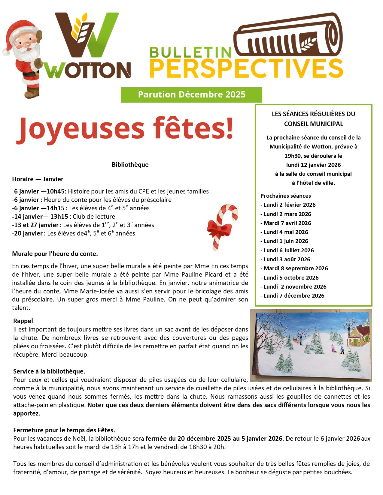 Lire la suite à propos de l’article Bulletin Perspective -Décembre 2025