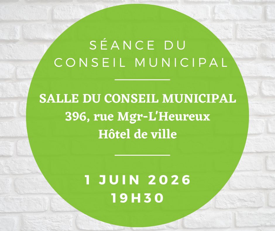 Lire la suite à propos de l’article Séance du conseil municipal – 1 juin 2026