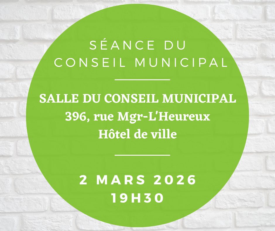 You are currently viewing Séance du conseil municipal – 2 mars 2026