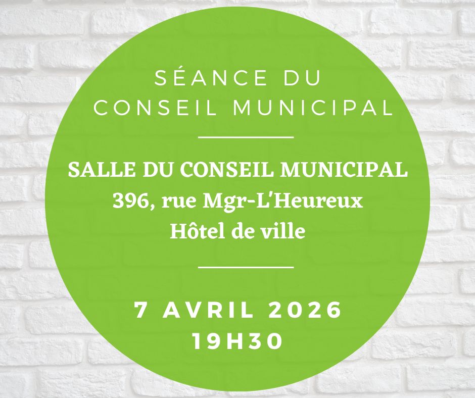 You are currently viewing Séance du conseil municipal – 7 avril 2026