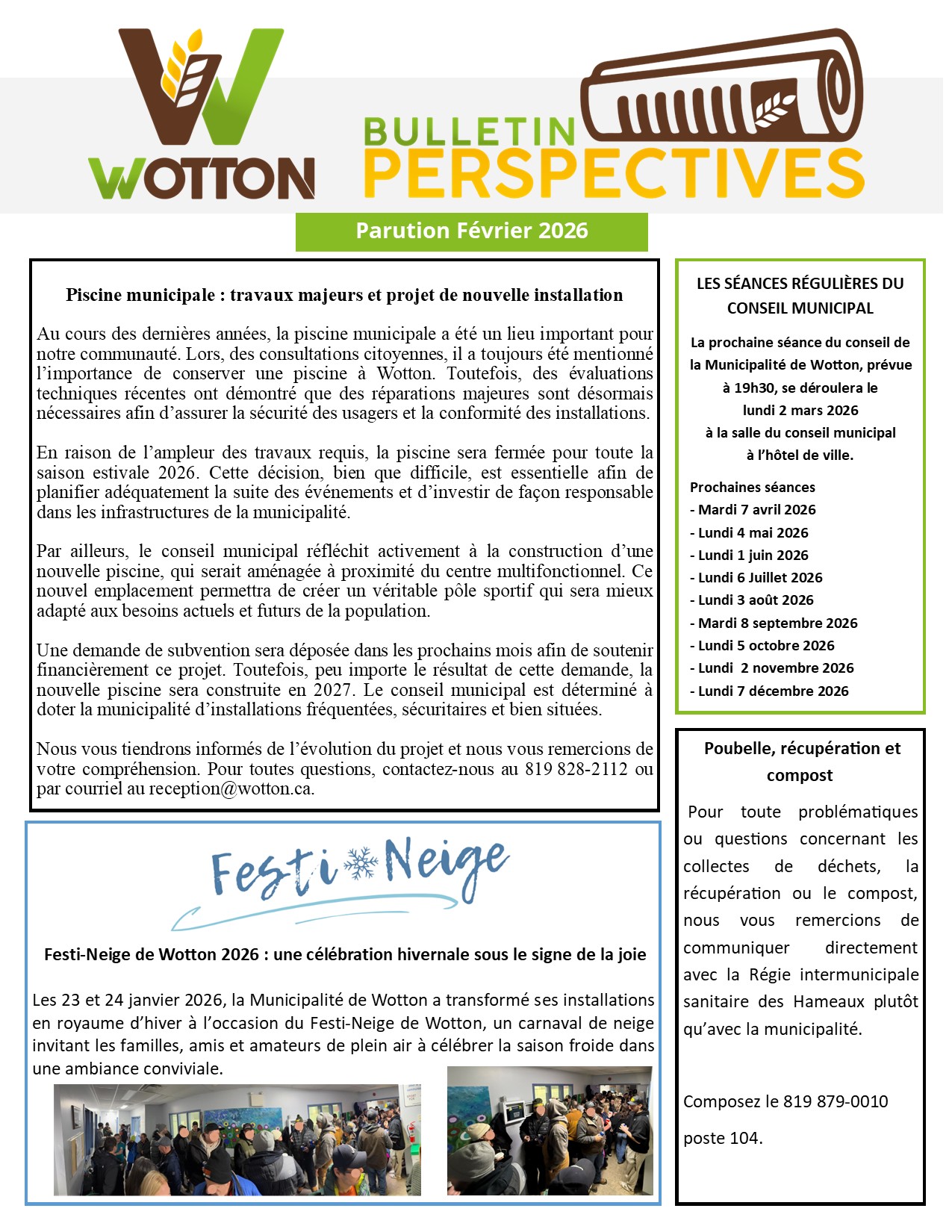 Lire la suite à propos de l’article Bulletin perspective – Février 2026
