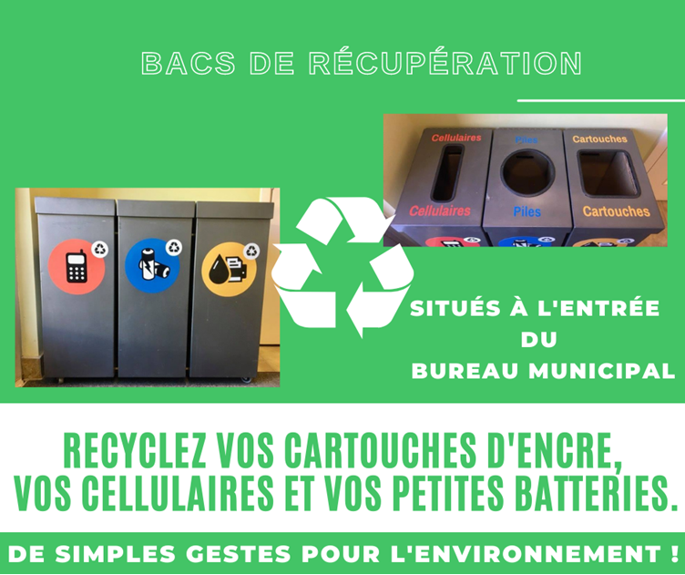 Lire la suite à propos de l’article Bacs de récupération